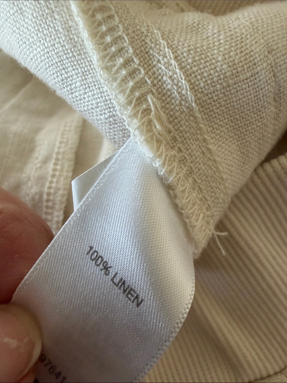 J. Jill Linen Pants Crop Wide Leg Love Linen Women's Size Small Pull On - Picture 4 of 4